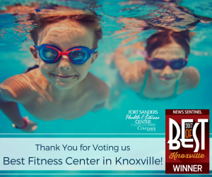 Thank you for voting us Knoxville's Best Fitness Center in the 2017 Knoxville News Sentinel Best of Knoxville!!!