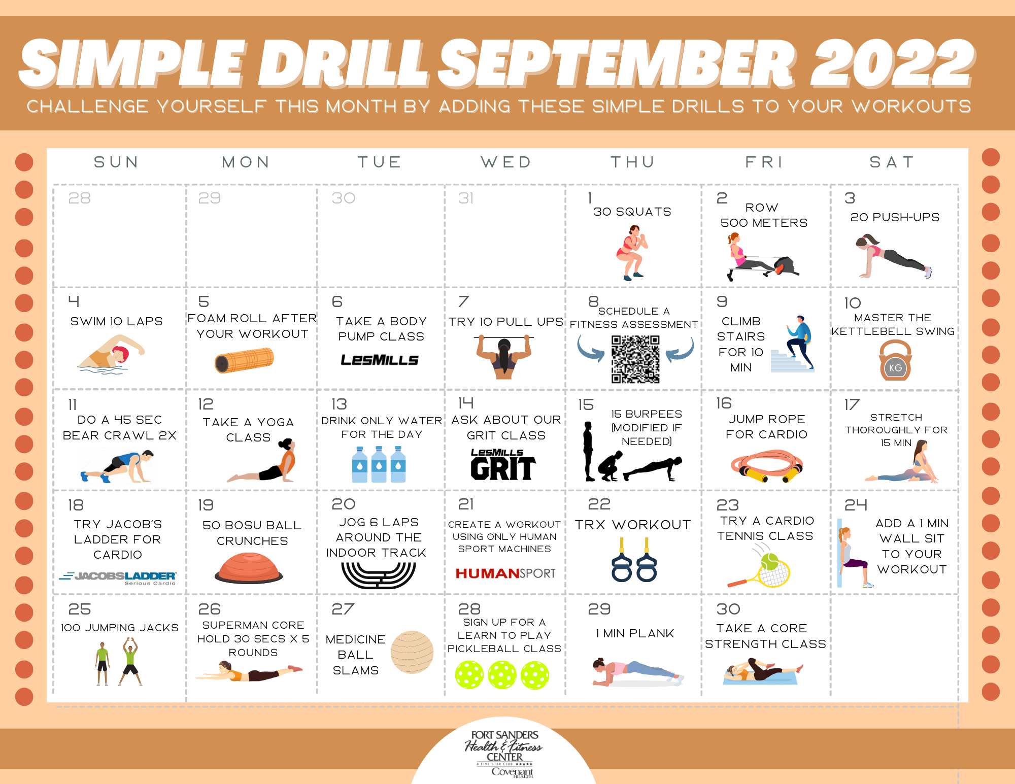 Simple Drill September | Fort Sanders Health and Fitness Center